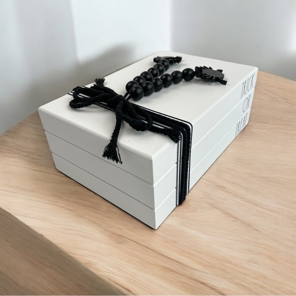 NWT Rae Dunn ‘Trick or Treat’ Faux Book Stack Decor - Picture 5 of 9